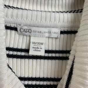 Cato Tops - CATO turtle neck striped tank top Cato Tops - CATO turtle neck striped tank top